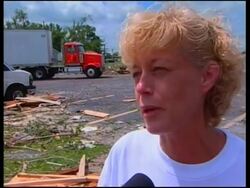 Aftermath and clean-up following tornado News Clip