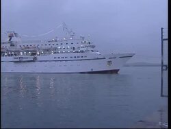Cruise liner docks after catching fire in the English Channel News Clip
