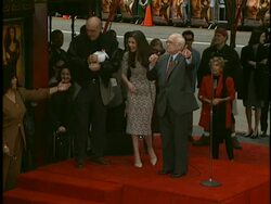 Dedication of Sean Connery's Footprints Stock Footage