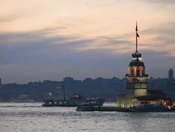 HD: Maiden Tower.With sound, Istanbul, TURKEY Stock Footage