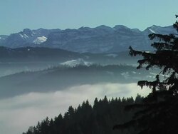 Misty mountains Stock Footage