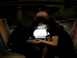 Love on a train Stock Footage