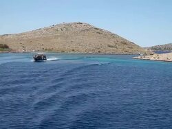 View of the Kornat Island, Kornati National Park Stock Footage