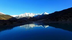 Ranwu lake,Tibet landscape, Tibet, China. Stock Footage