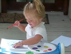 Painting pictures. Stock Footage