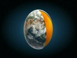 Animation revealing the layers of the Earth, which includes the crust, the mantle and the outer and inner core..  NOT AVAILABLE TO CLIENTS BASED IN UK. Stock Footage
