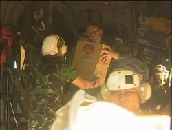 US aid arrives to boost earthquake relief effort; aerials, aid distributed News Clip