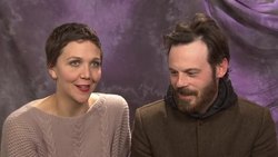 The upcoming film "Frank" features an indie band with a very strange leader: Michael Fassbender wearing a large papier-mache head. The film's stars Maggie Gyllenhaal and Scoot McNairy say they long for more musical talent than they actully have. (Jan. 31) News Clip