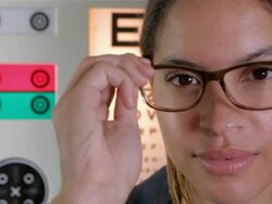 Glasses and eye test theme Stock Footage