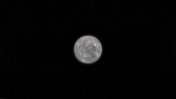 Mercury and Space - Virtual Reality 360 Degrees View Stock Footage