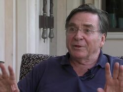 INTERVIEW: Elmar Wepper on his acting relationship with Mercan TÂŸrkoglu at Three Quarter Moon Interviews: 8th Dubai International Film Festival 2011 on December 11 in Dubai, United Arab Emirates (Foootage by Getty/Wire) Stock Footage