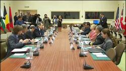 US Sec of State meets Turkey, Italy, Slovakia foreign ministers News Clip