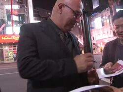 Yigal Naor greets fans while entering the 300: Rise Of An Empire After Party in Hollywood Stock Footage
