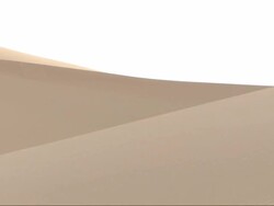 Medium, pan-left - Sand dunes form unique lines in the Sahara desert in Egypt Stock Footage