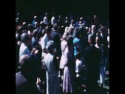 SYND 5 9 77 BILLY GRAHAM SPEAKING AT A RALLY IN BUDAPEST News Clip