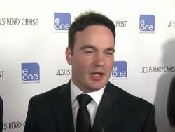 INTERVIEW: Mark and Mickey MacDonald on what attracted them to this film at Jesus Henry Christ Los Angeles Premiere on 4/18/12 in Los Angeles, CA. Stock Footage