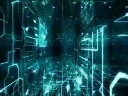 Inside circuit board, loopable. Cyan Stock Footage
