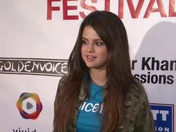 Selena Gomez at Global Citizen Festival In Central Park To End Extreme Poverty Stock Footage
