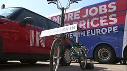 EU REFERENDUM: Stronger IN Party Leaders Campaign at The Oval - 'In' and 'Out' EU Referendum campaigns continue. News Clip