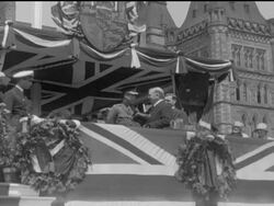 Canada welcomes Princes and Prome Minister Stock Footage