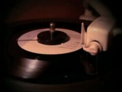 1950s record player Stock Footage