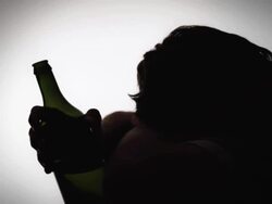 HD: Drunk And Depressed Stock Footage
