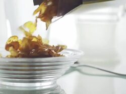 Pouring breakfast cereal    LI FO CO Stock Footage