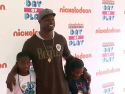 Bart Scott at Nickelodeon's 10 Annual Worldwide Day of Play Celebration  Stock Footage