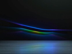 Ribbons aurora Stock Footage