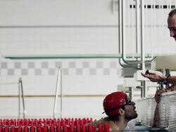 Athlete in water Stock Footage