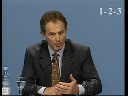 British PM on Iraqi WMD issue, MidEast, development News Clip