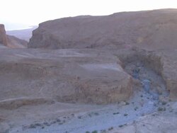 Aerial Masada, Judea Desert, Israel Stock Footage