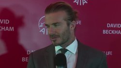 David Beckham comes to Singapore on a healthy living tour News Clip