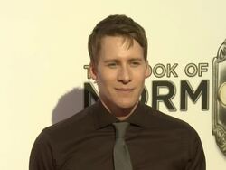 Dustin Lance Black at The Book Of Mormon Los Angeles Opening Night Stock Footage