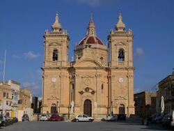 PARISH CHURCH AND VILLAGE SQUARE Stock Footage