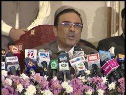 Pakistan's election winners set a collision course with President Pervez Musharraf on Sunday, agreeing to form a coalition government and promising that parliament would restore senior judges fired last year by the U.S.-backed leader in a bid to secure his continued rule News Clip