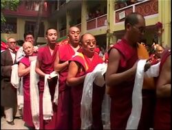 Monks offering prayers for Panchen Lama's birthday; hunger strike News Clip