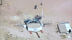 Minuteman Silo  - Aerial View - South Dakota, Pennington County, United States Stock Footage