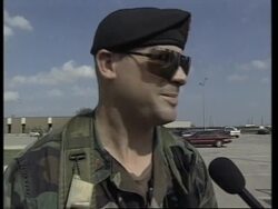 USA: TEXAS: TROOPS BEGIN TO FLY OUT TO KUWAIT News Clip