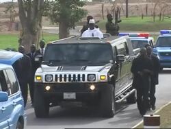 President arrives for last day of the African Summit News Clip