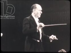 Cadets perform in front of a large audience. France, 1940s Stock Footage