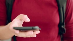 Woman use smart phone Stock Footage