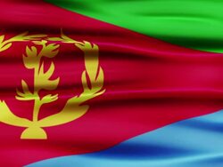 Flag of Eritrea Stock Footage