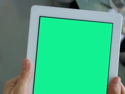 Tablet office your Ad. Stock Footage
