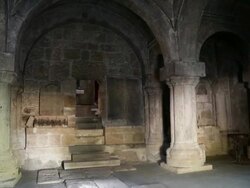 Haghartsin monastery, interior of saint Gregory church Stock Footage