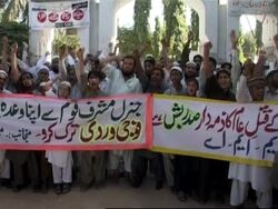 Protests over US operation in Fallujah News Clip