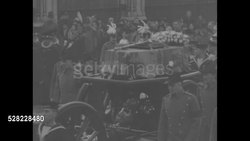 Funeral cortege of George V in London News Clip