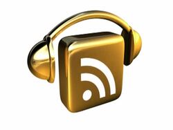 Jigging Gold Podcast Icon, Angled View - NTSC Stock Footage
