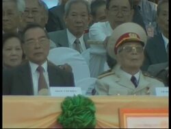 Official ceremony and parade mark end of war anniversary News Clip