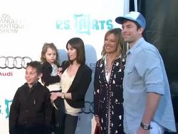 Maria Bell, Michael Muhney at the Opening Night Preview Party Of The LA Antique Show Benefiting P.S. Arts at Santa Monica CA. (Footage by WireImage Video/GettyImages) Stock Footage